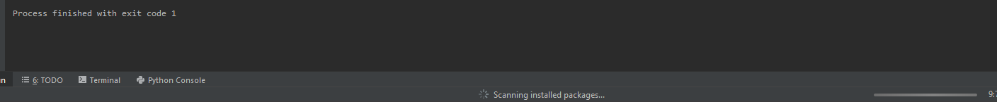 Selecting Python interpreter - done