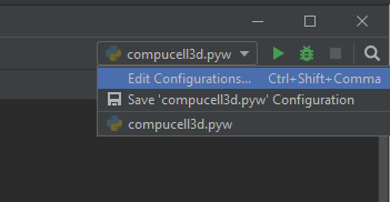 Edit Configurations...